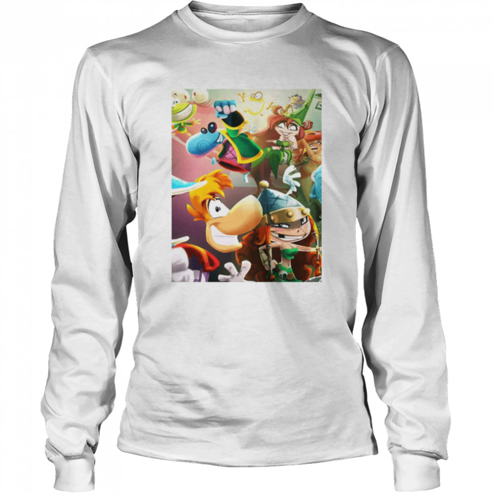 Graphic Art Rayman Legends Game Shirt Long Sleeved T Shirt