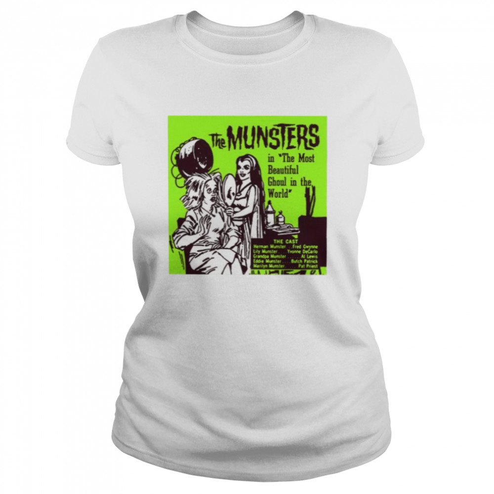 Green Neon Art The Munsters Shirt Classic Women'S T-Shirt