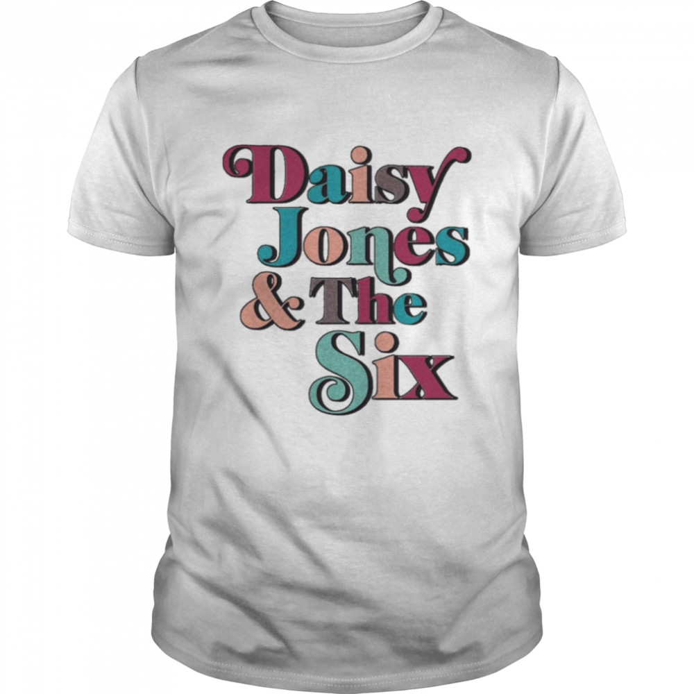 Daisy Jones And The Six Colour Retro Band Logo shirt