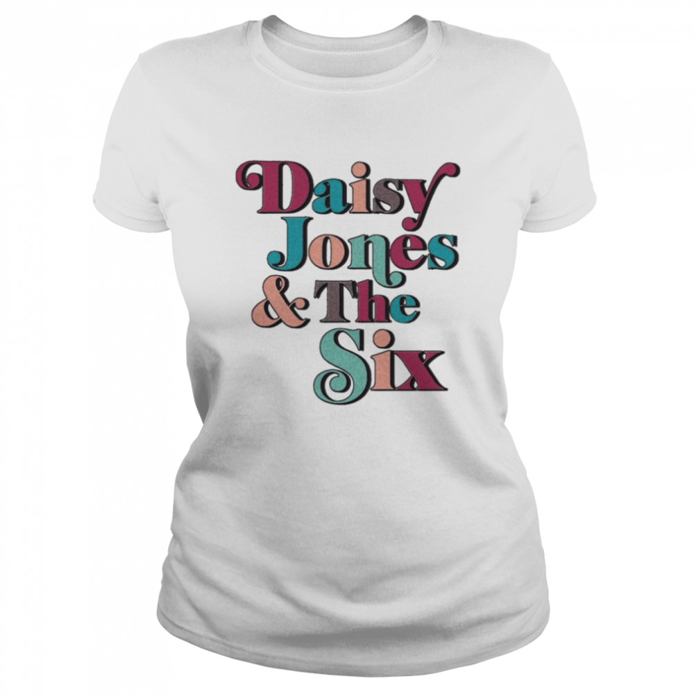 Daisy Jones And The Six Colour Retro Band Logo Shirt Classic Women'S T-Shirt