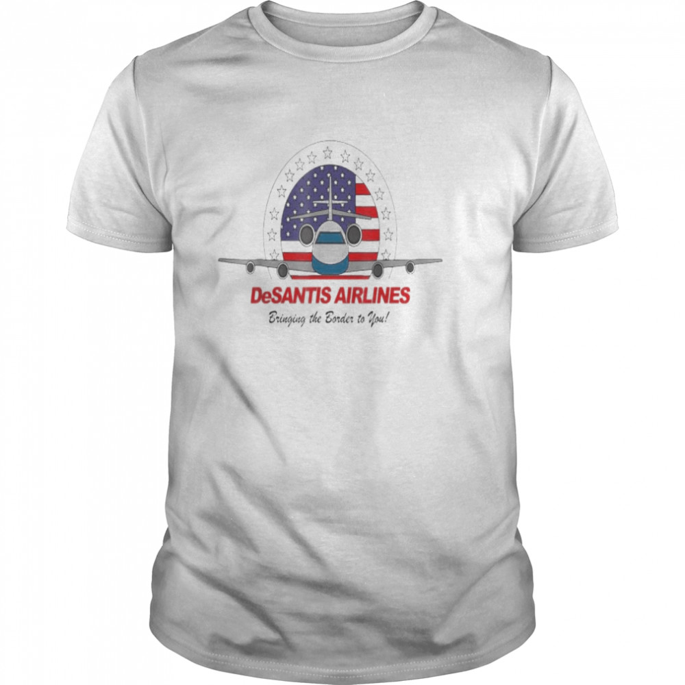 DeSantis Airlines Political Ron DeSantis Usa Flag T-Shirt