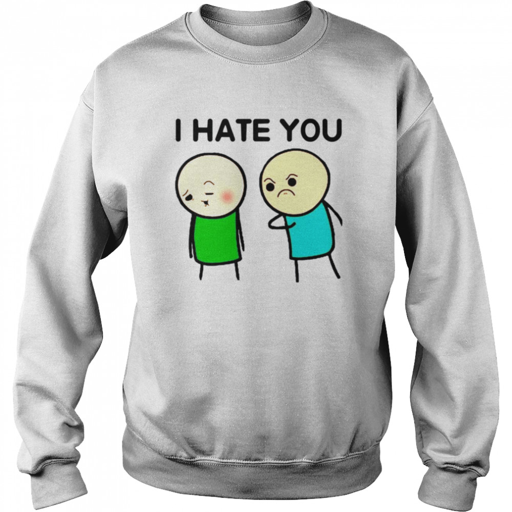 I Hate You Emoji Shirt Unisex Sweatshirt