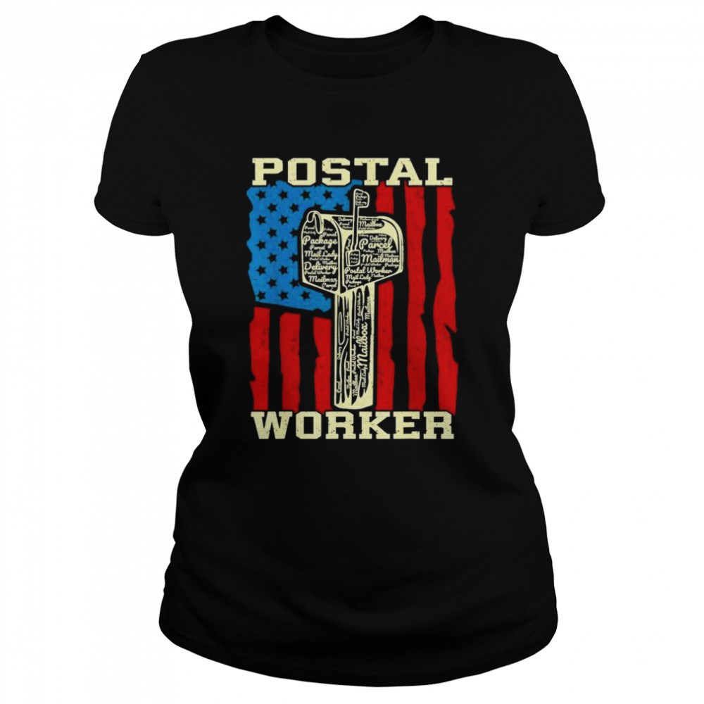 Postal Worker Mailman Classic Womens T Shirt