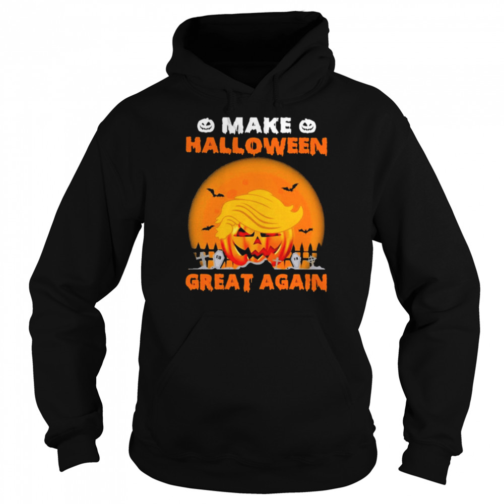 Pumpkin And Bat Horror Shirt Unisex Hoodie