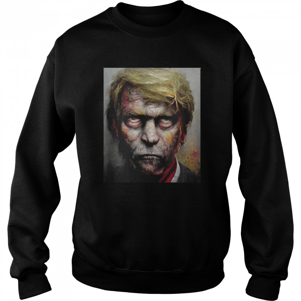 Scares Zombie Donald Trump Halloween T- Unisex Sweatshirt