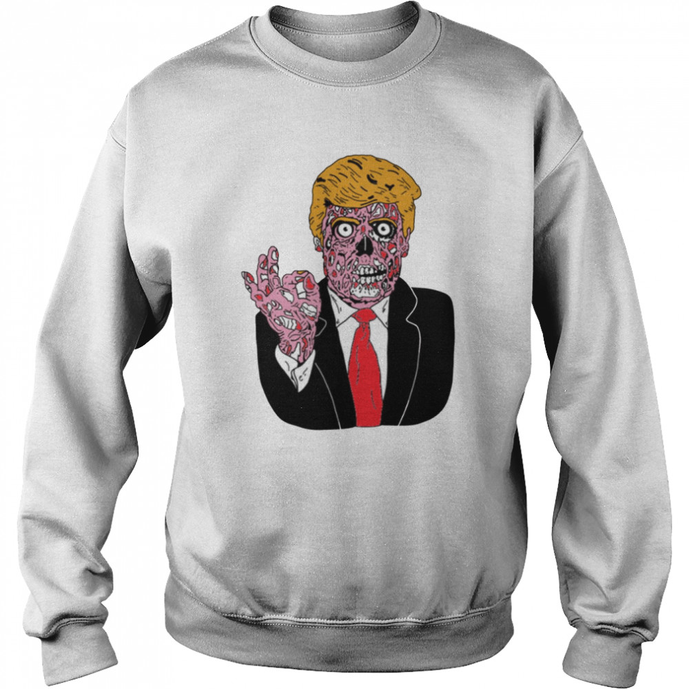T Zombie Funny Donald Trump Halloween T Shir Unisex Sweatshirt