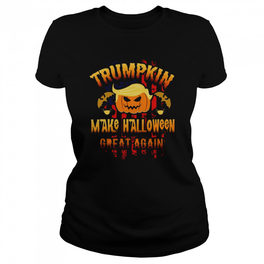 Trumpkin Funny Donald Trump Halloween Trumpkin T Classic Womens T Shirt