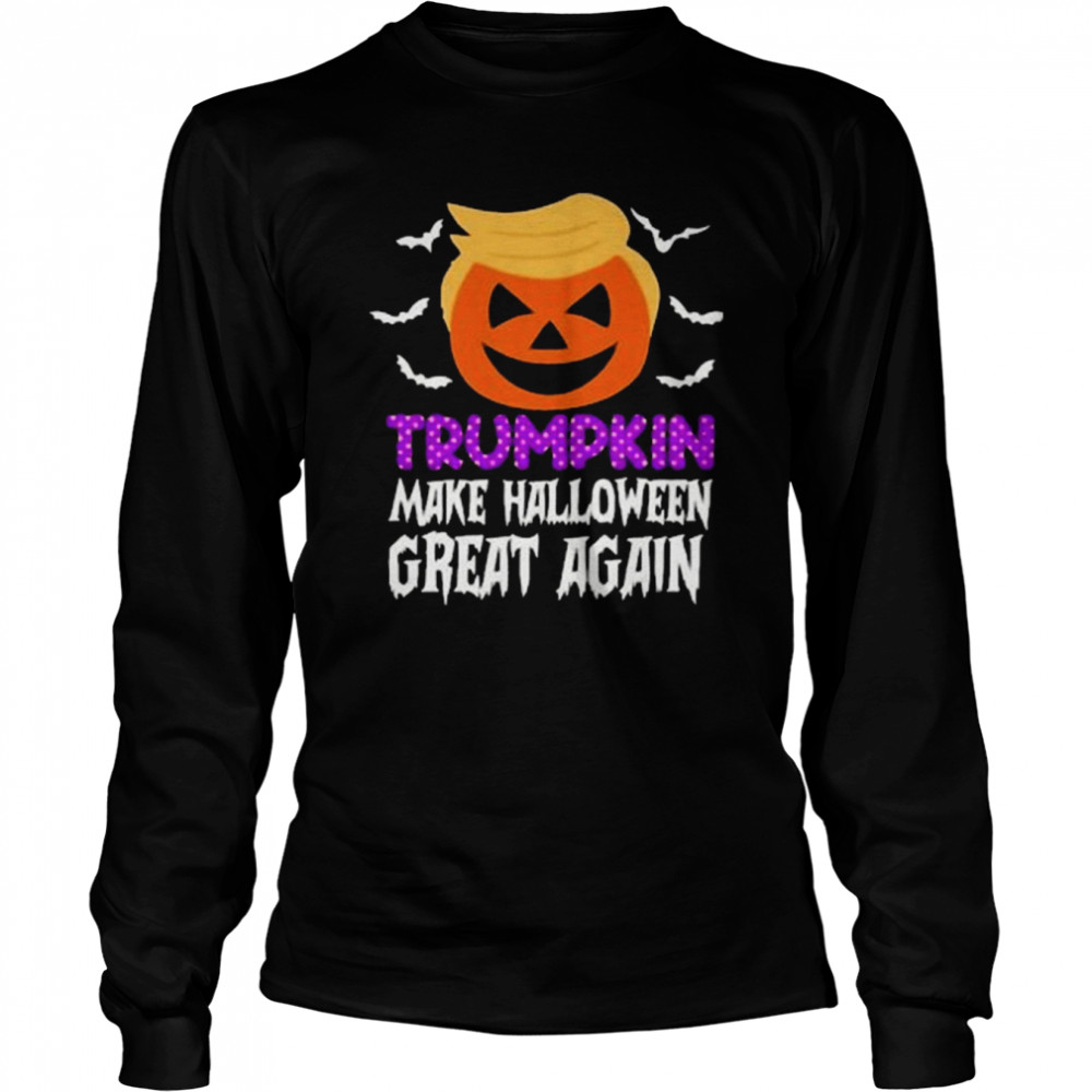 Trumpkin Make Halloween Great Again 2022 Shirt Long Sleeved T-Shirt
