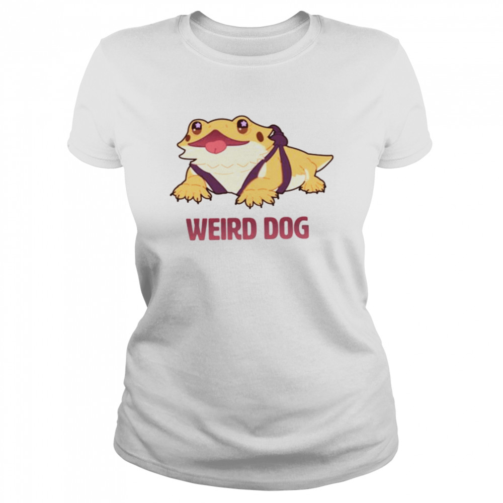 Weird Dog Reptile Cute Art Shirt Classic Women'S T-Shirt