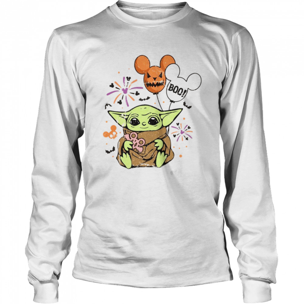 Baby Yoda Star Wars Halloween Trick Or Treat Halloween Party 2022 T- Long Sleeved T-Shirt