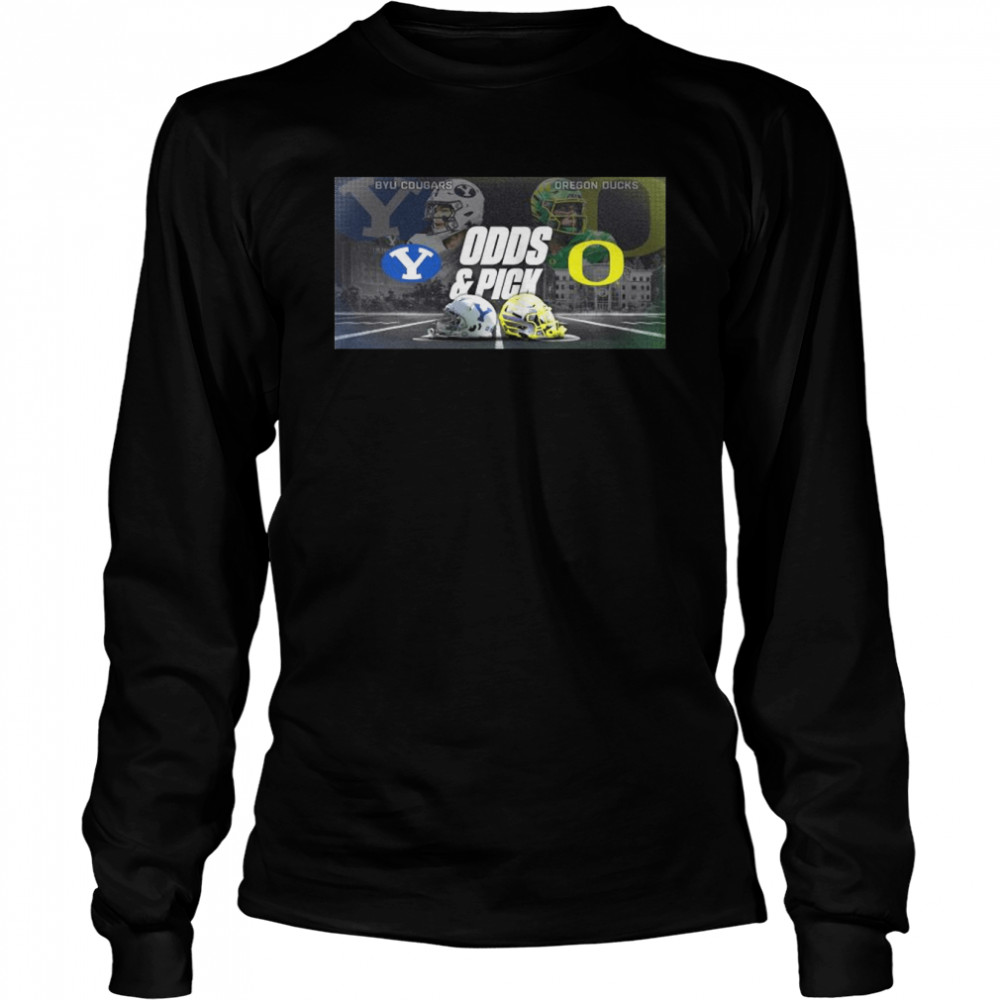 Byu Cougars Vs Oregon Ducks Odds And Pick 2022 Shirt Long Sleeved T Shirt