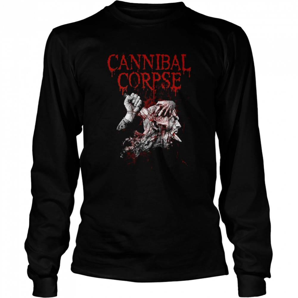 Cannibal Corpse Face Knife Death Metal Shirt Long Sleeved T Shirt