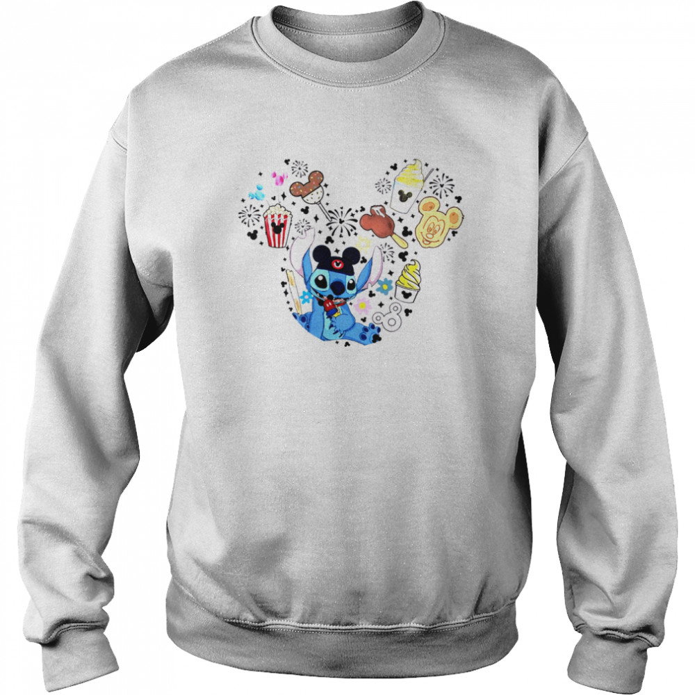 Disney Lilo Stitch Disney Snacks Mickey Ear Halloween Shirt Unisex Sweatshirt
