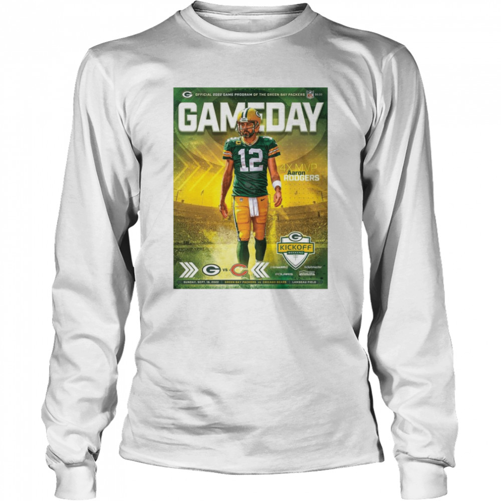 Game Day Program 9-18-2022 Chicago Bears Vs Green Bay Packers Shirt Long Sleeved T-Shirt