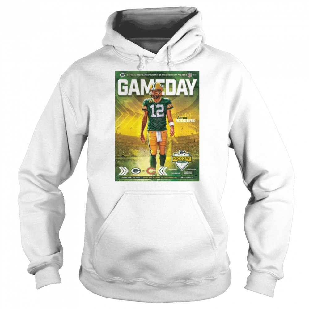 Game Day Program 9-18-2022 Chicago Bears Vs Green Bay Packers Shirt Unisex Hoodie