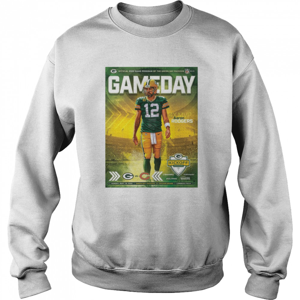 Game Day Program 9 18 2022 Chicago Bears Vs Green Bay Packers Shirt Unisex Sweatshirt