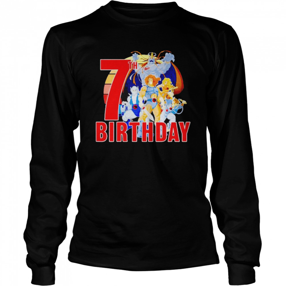 Kids Thundercats Happy 7Th Birthday Shirt Long Sleeved T Shirt