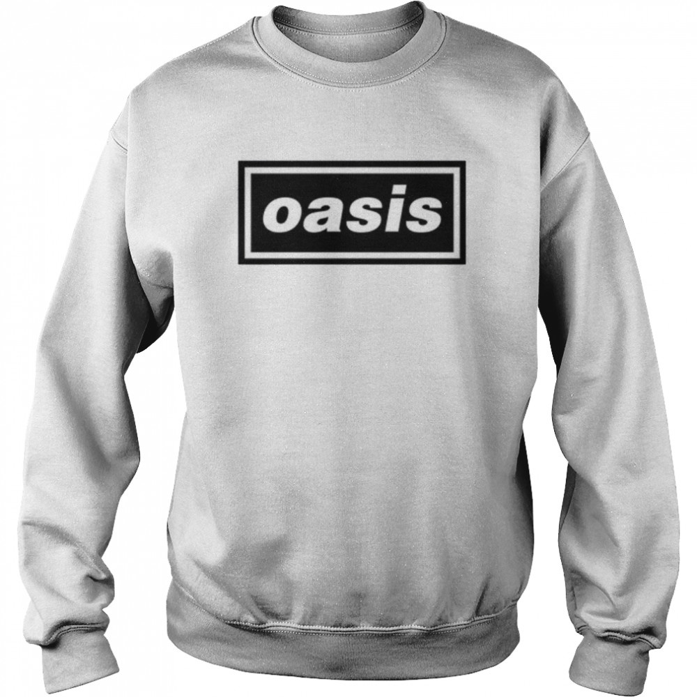 Ladies White Oasis Logo Liam Noel Gallagher Shirt Unisex Sweatshirt