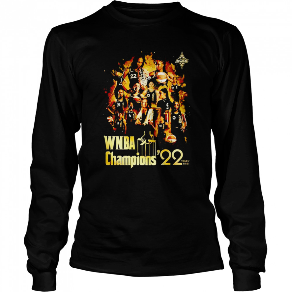 Las Vegas Aces 22 Wnba Finals Champions Shirt Long Sleeved T Shirt