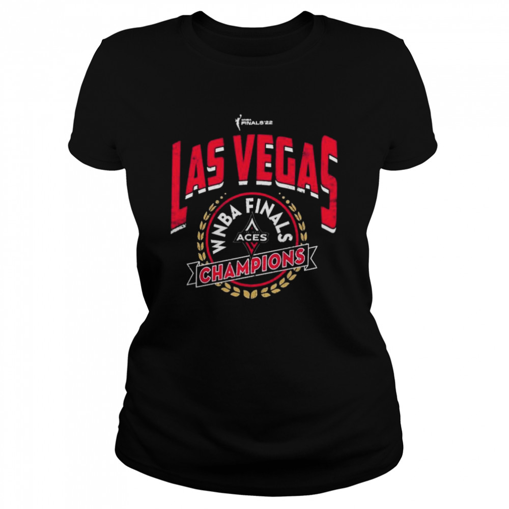 Las Vegas Aces Majestic Threads Womens 2022 Wnba Finals Champions Boxy Cropped T Classic Womens T Shirt
