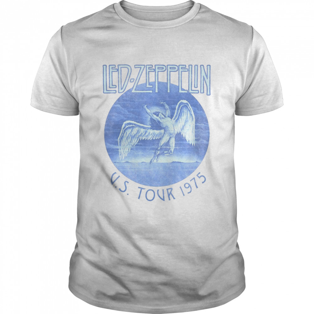 Led Zeppelin Tour ’75 Blue Wash shirt