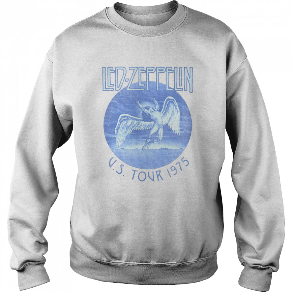 Led Zeppelin Tour ’75 Blue Wash Shirt Unisex Sweatshirt