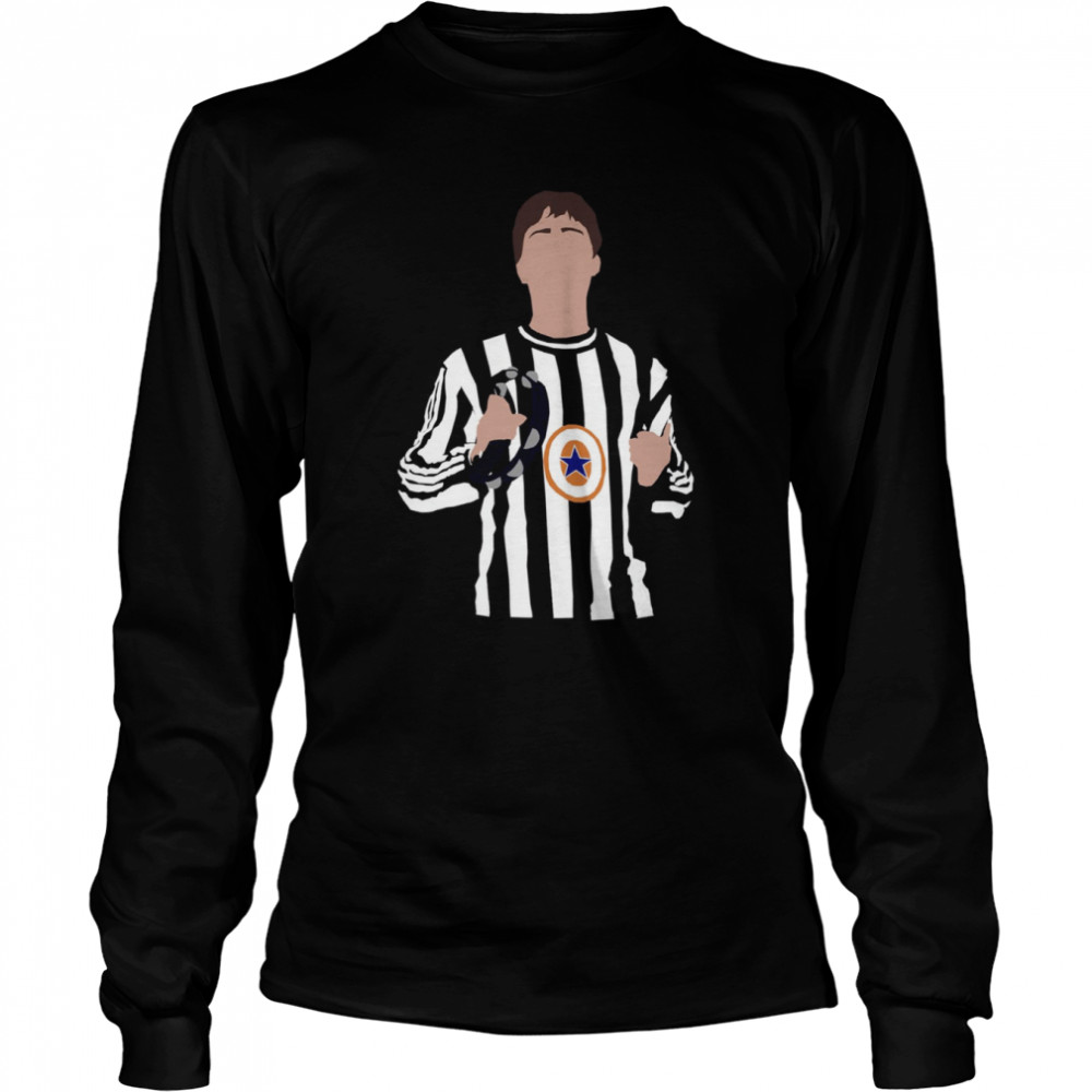 Liam Gallagher Newcastle United Print Shirt Long Sleeved T-Shirt