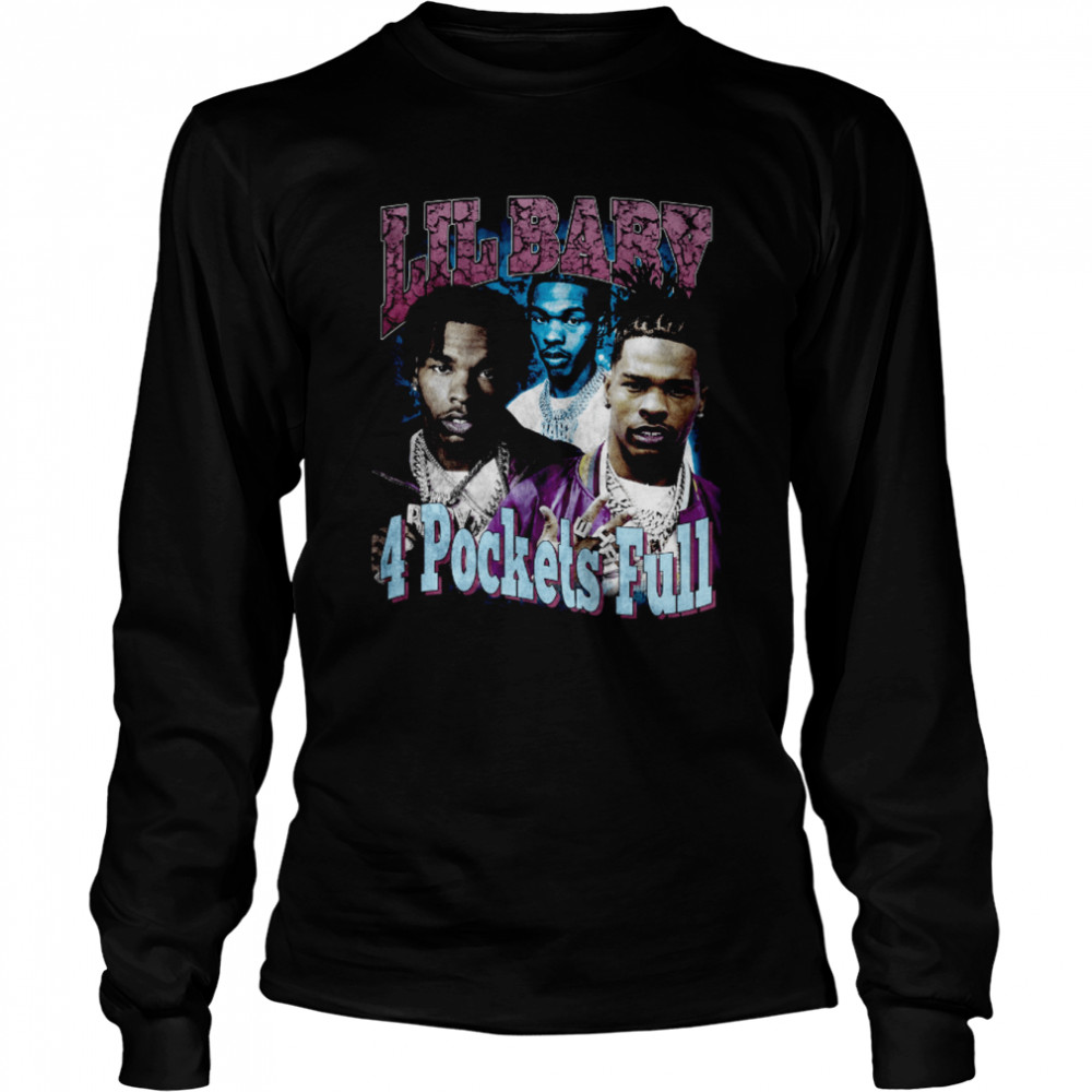 Lil Baby Hip Hop Vintage Bootleg Retro 90S Shirt Long Sleeved T Shirt