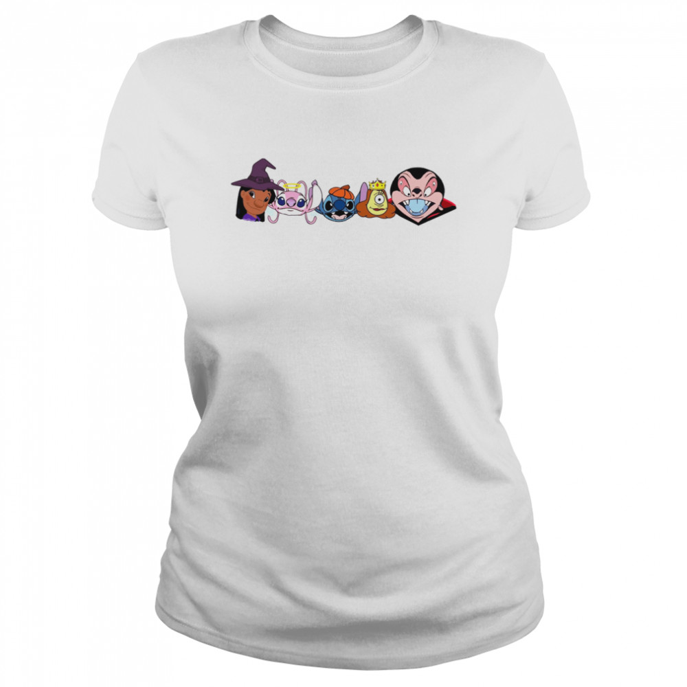 Lilo &Amp; Stitch Cosplay Horror Characters Halloween Shirt Classic Women'S T-Shirt
