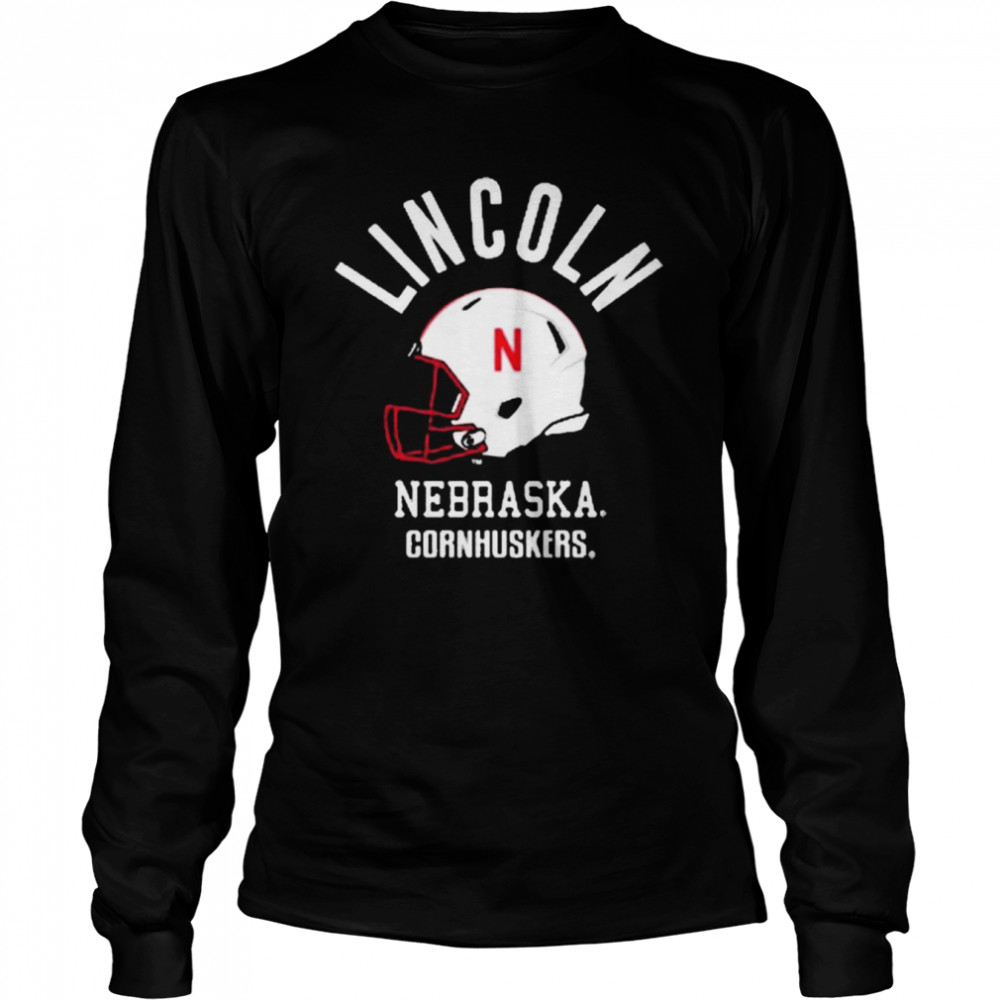 Lincoln Nebraska Cornhuskers Helmet Shirt Long Sleeved T Shirt
