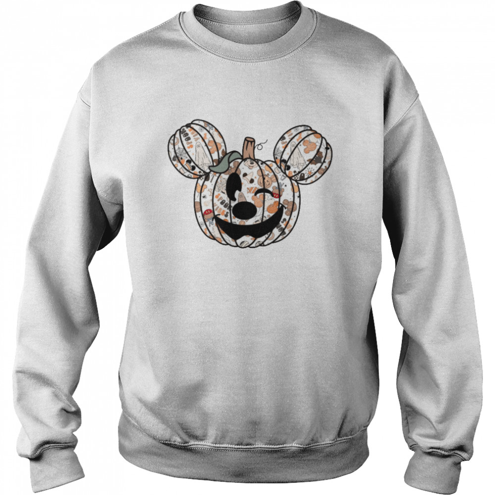 Mickey Mouse Pumpkin The Most Magical Place Halloween Shirt Unisex Sweatshirt