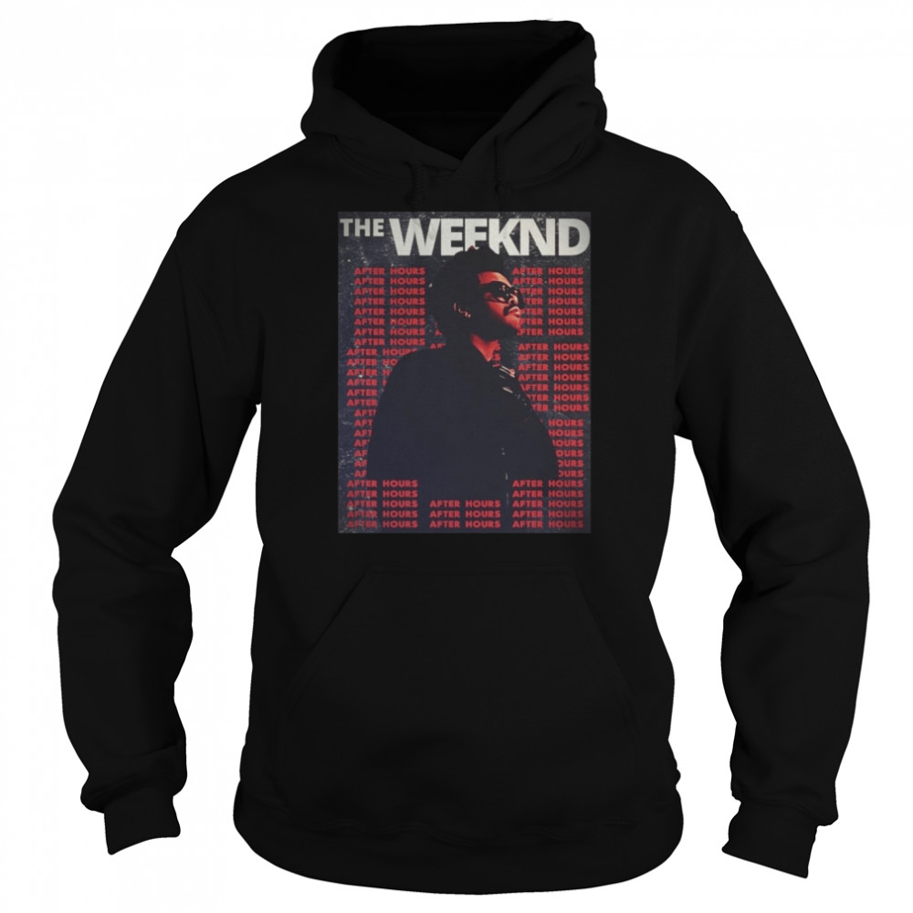 Minimalist The Weeknd New Tour Track List Shirt Unisex Hoodie