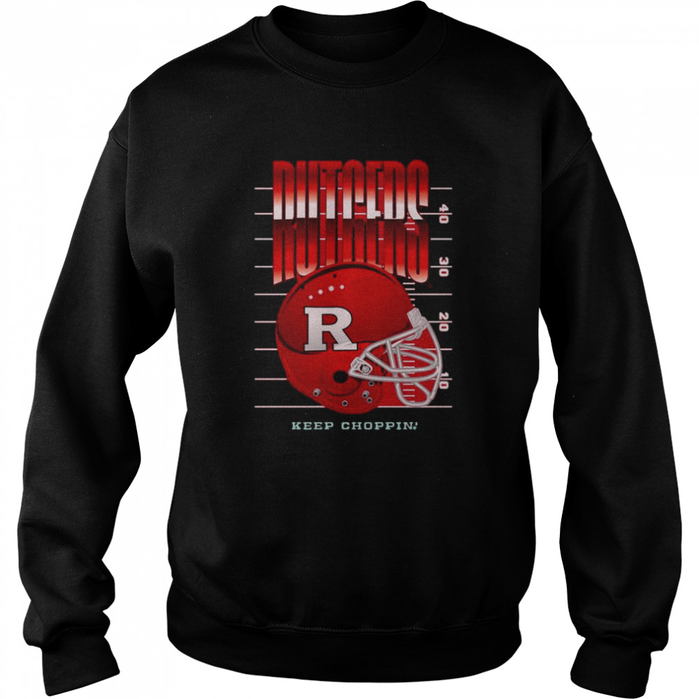 Rutgers Scarlet Knights Keep Choppin Helmet  Unisex Sweatshirt