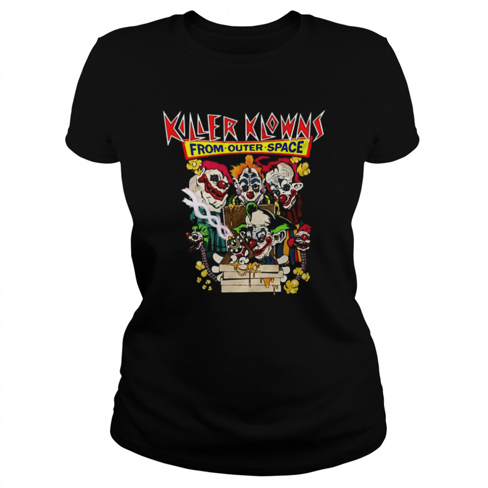 Film 1980S Killer Klowns Horror Collector Halloween Monsters Shirt Classic Women'S T-Shirt