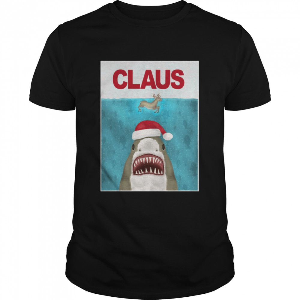 Christmas Santa Claus Shark Reindeer Humor shirt