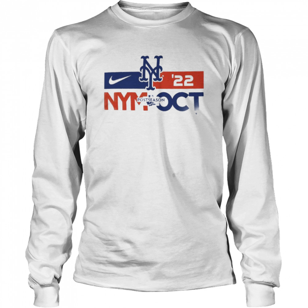 New York Mets Nike 2022 Postseason Shirt Long Sleeved T-Shirt