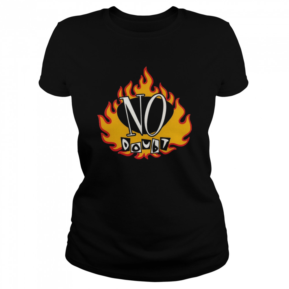 No Doubt Flame Logo Blake Shelton Shirt Classic Women'S T-Shirt