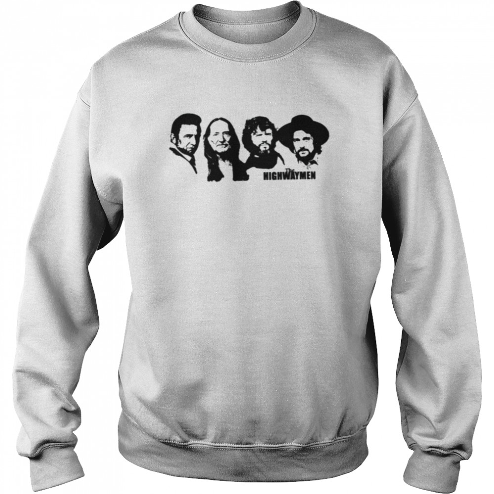 Outlaw Country Supergroup The Black Stencil Shirt Unisex Sweatshirt