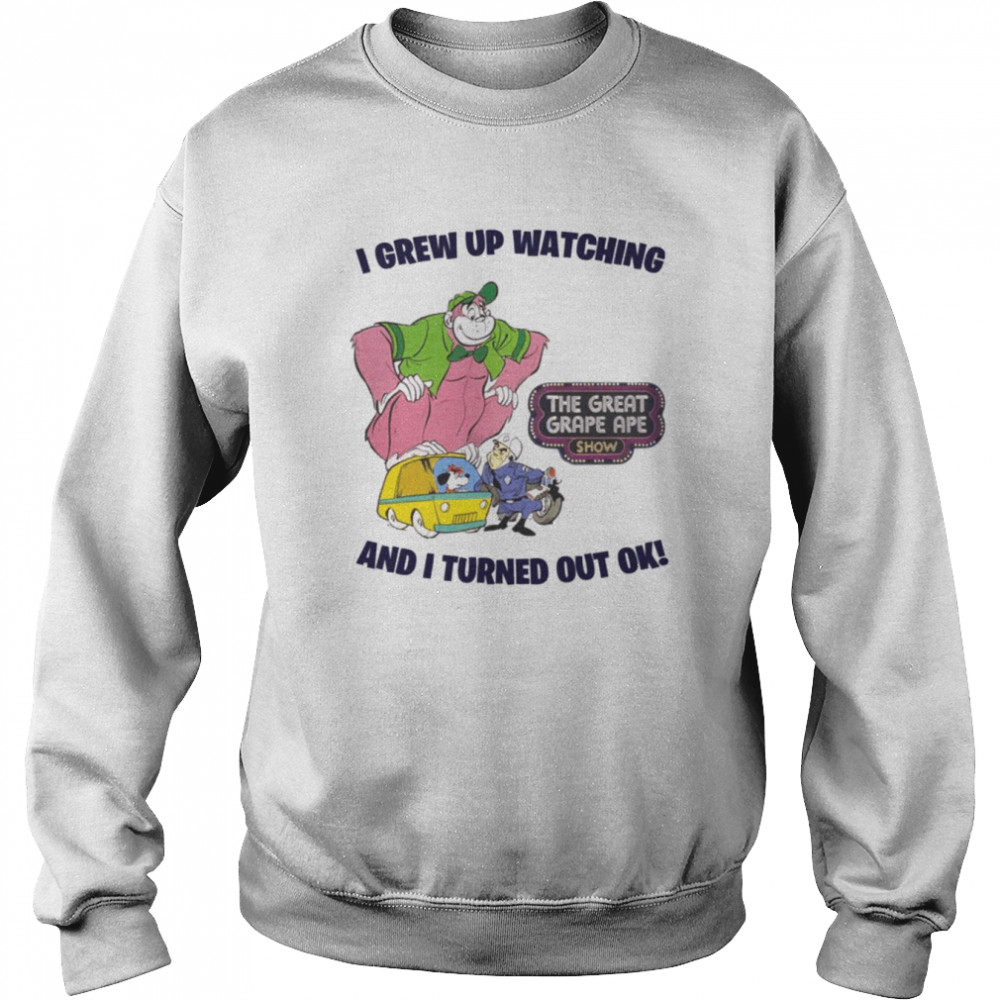 Retro Tv Design Available The Great Grape Ape Show Shirt Unisex Sweatshirt