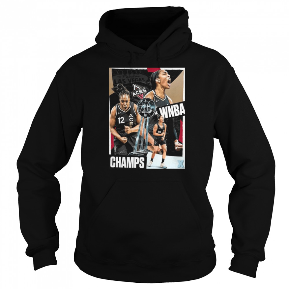 The 2022 Wnba Champions The First Time Are The Las Vegas Aces Shirt Unisex Hoodie
