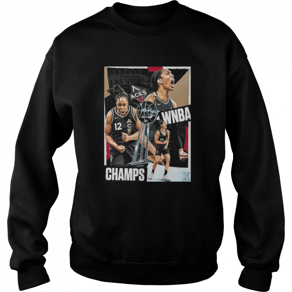 The 2022 Wnba Champions The First Time Are The Las Vegas Aces Shirt Unisex Sweatshirt