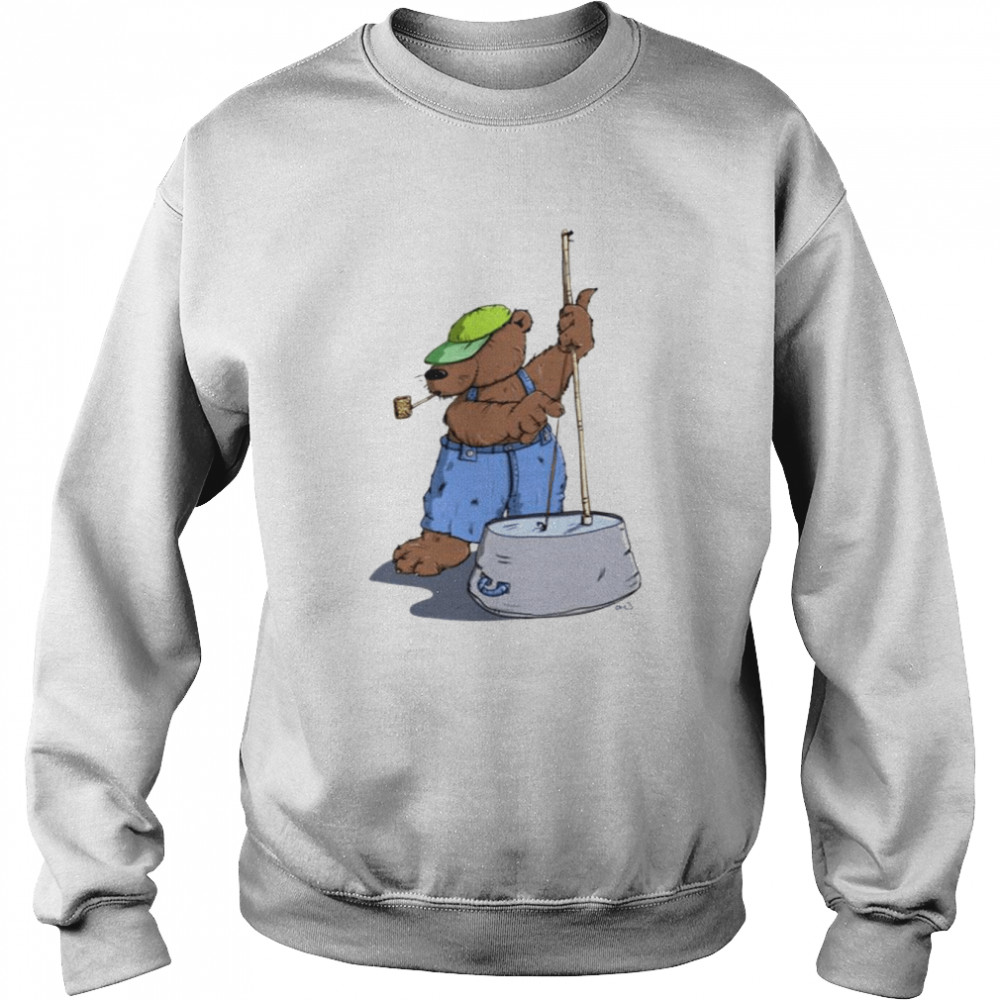 The Hillbilly Bear Plays A Cool Bassguitar Shirt Unisex Sweatshirt