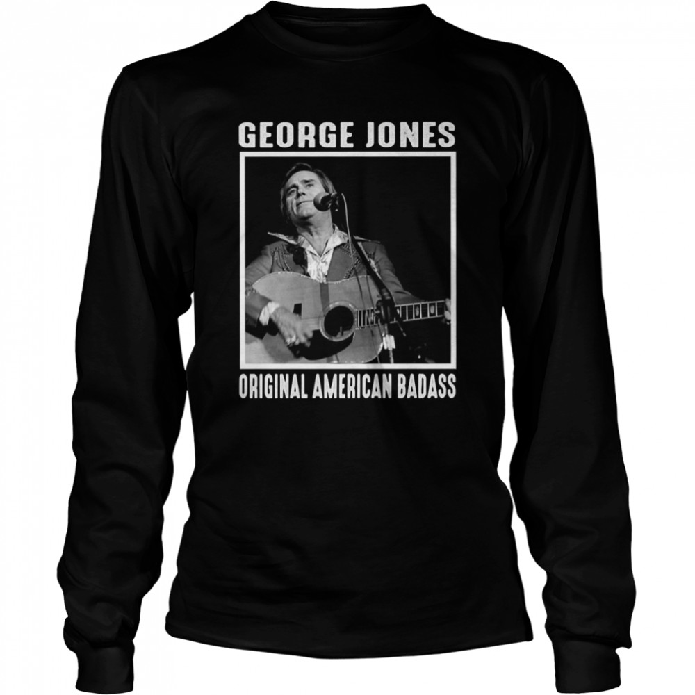 Vintage Make Art Jones George Country Music American Really Shirt Long Sleeved T-Shirt