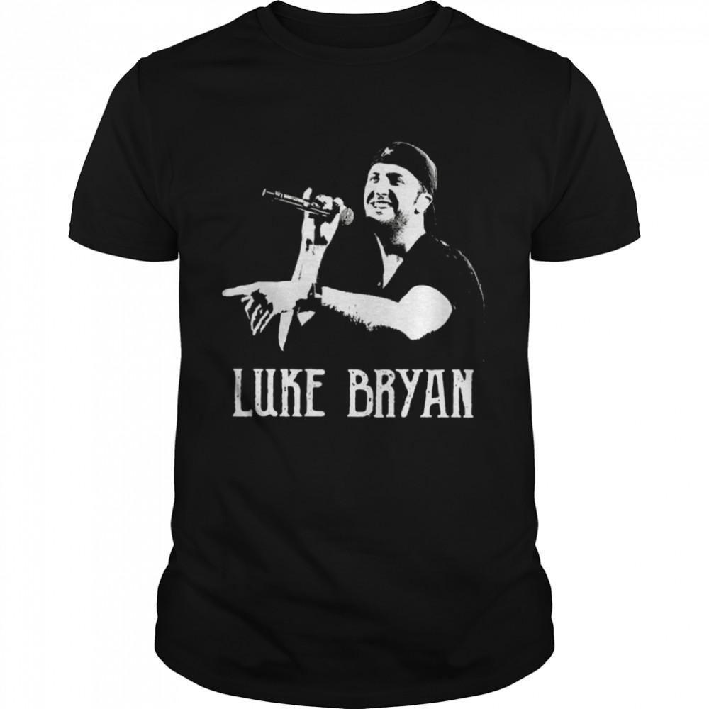 White Portrait Country Music Luke Bryan shirt