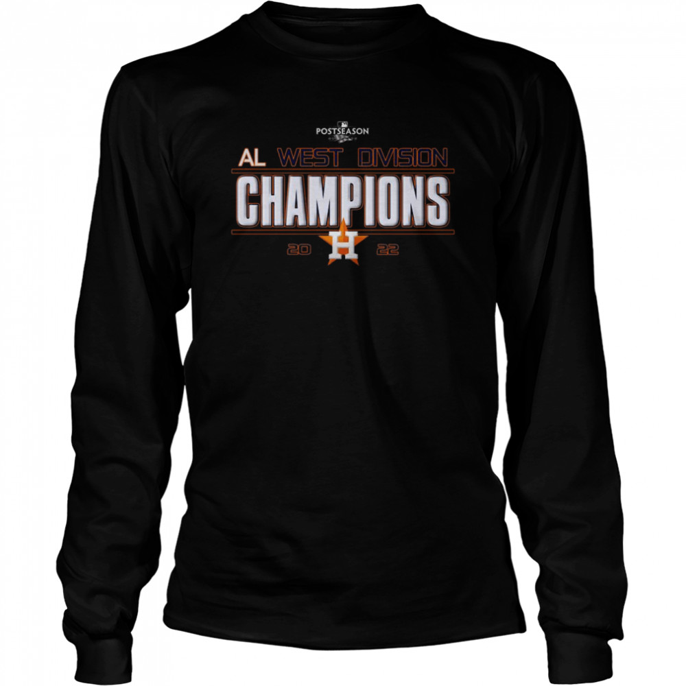 2022 Postseason Houston Astros Al West Division Champions Shirt Long Sleeved T Shirt