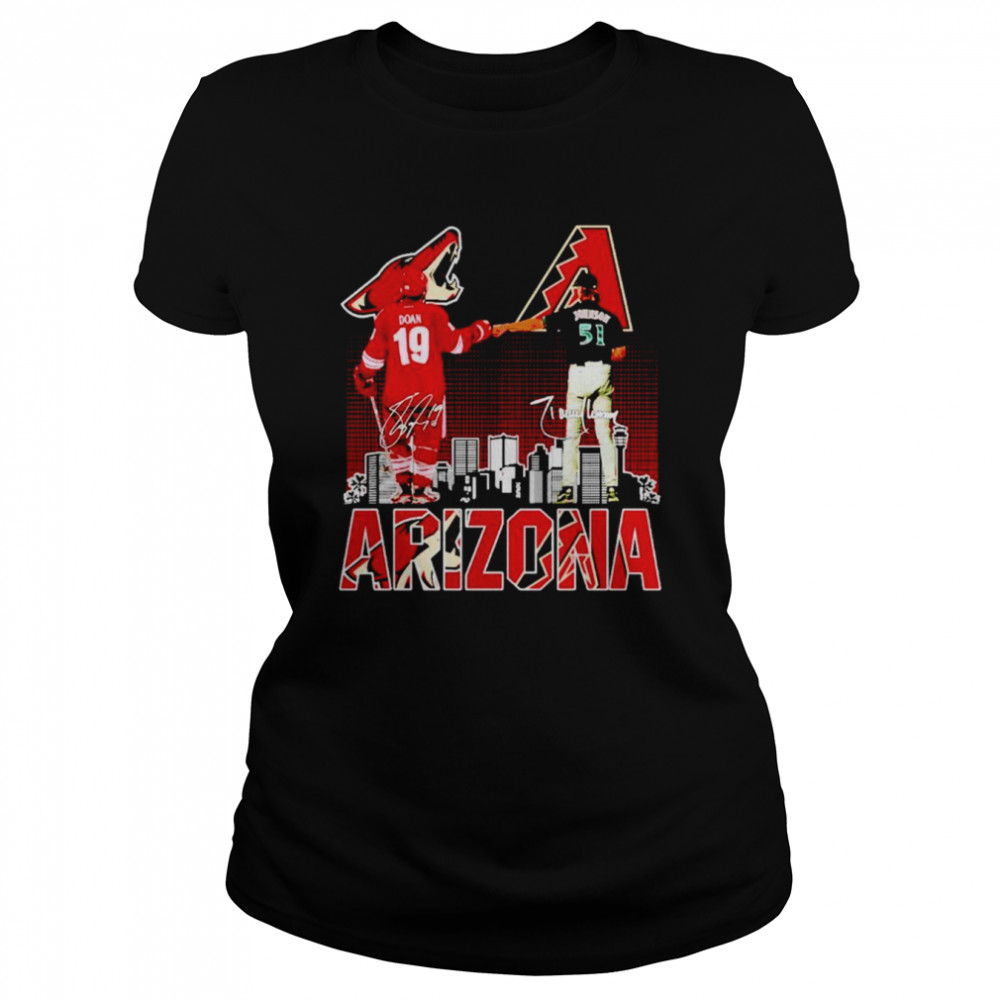 Arizona Sport Teams Doan And Johnson Signatures Shirt Classic Womens T Shirt