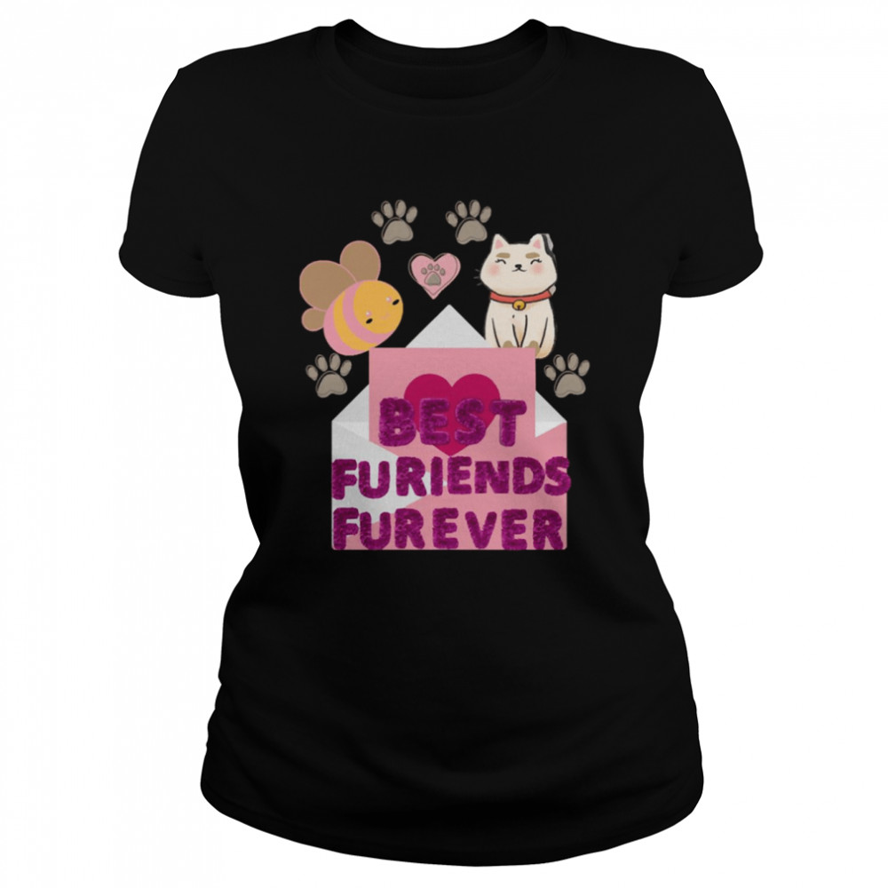 Best Furiends Furever Bee And Puppycat Shirt Classic Women'S T-Shirt