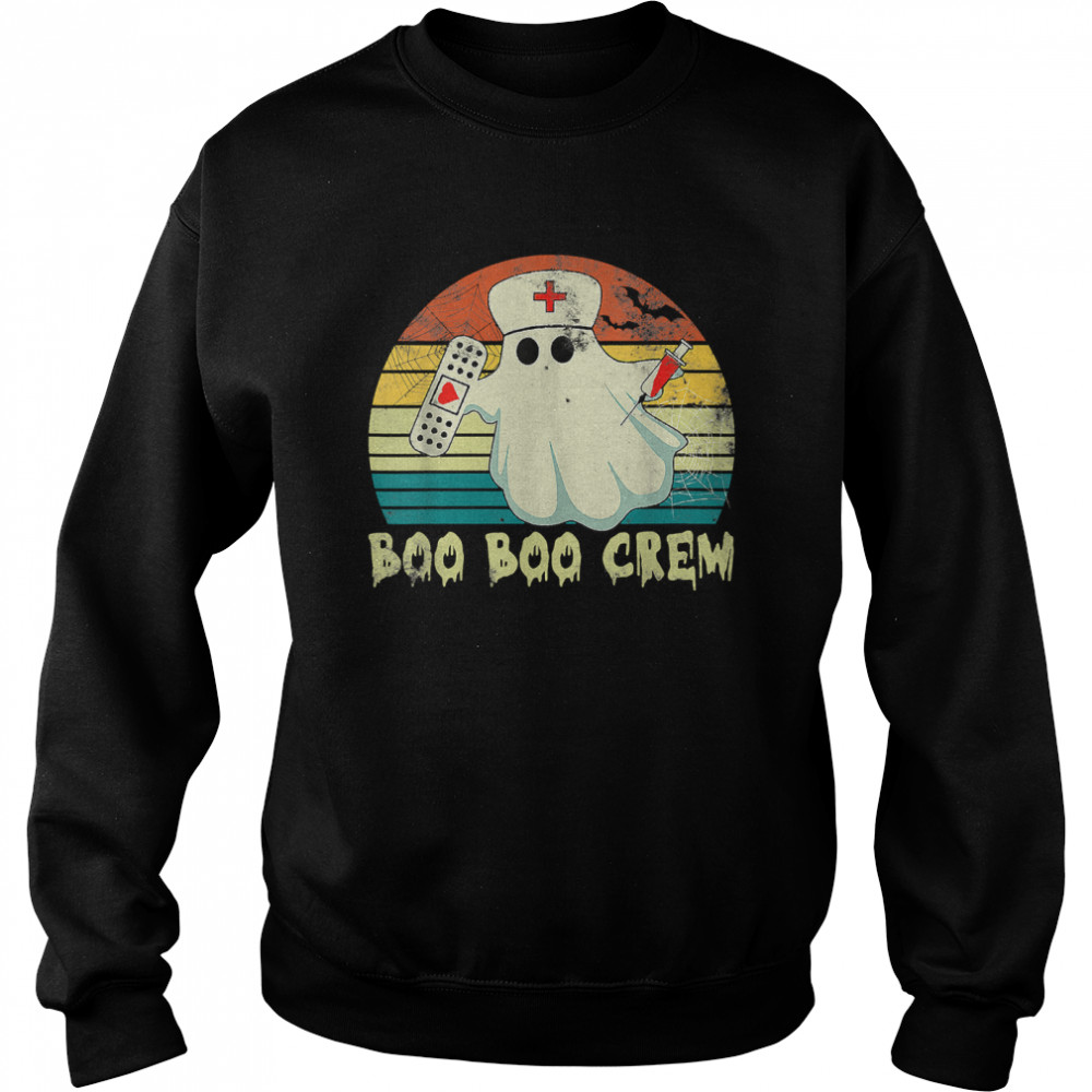 Boo Boo Crew Nurse Halloween Costume Outfit Vintage T Unisex Sweatshirt