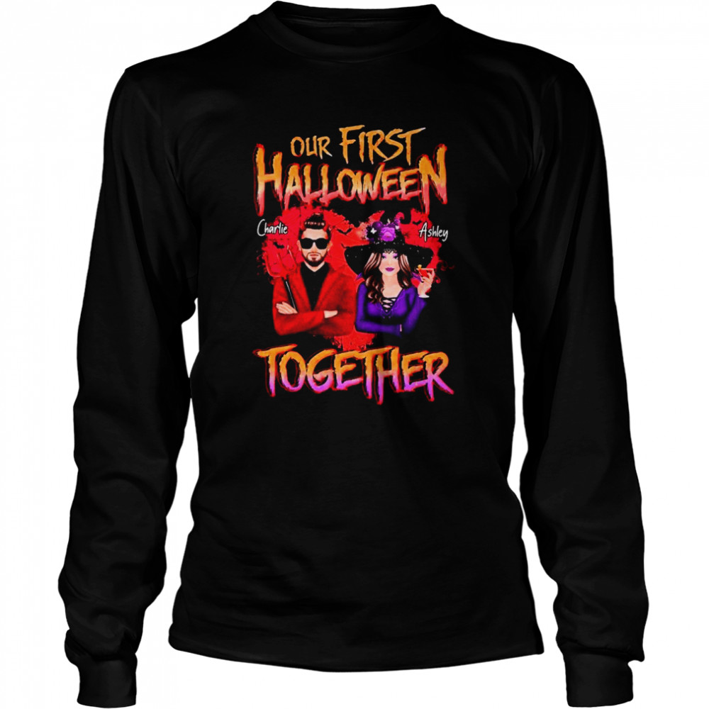 Couple Together Personalized Shir First Together For Couple Shirt Long Sleeved T Shirt