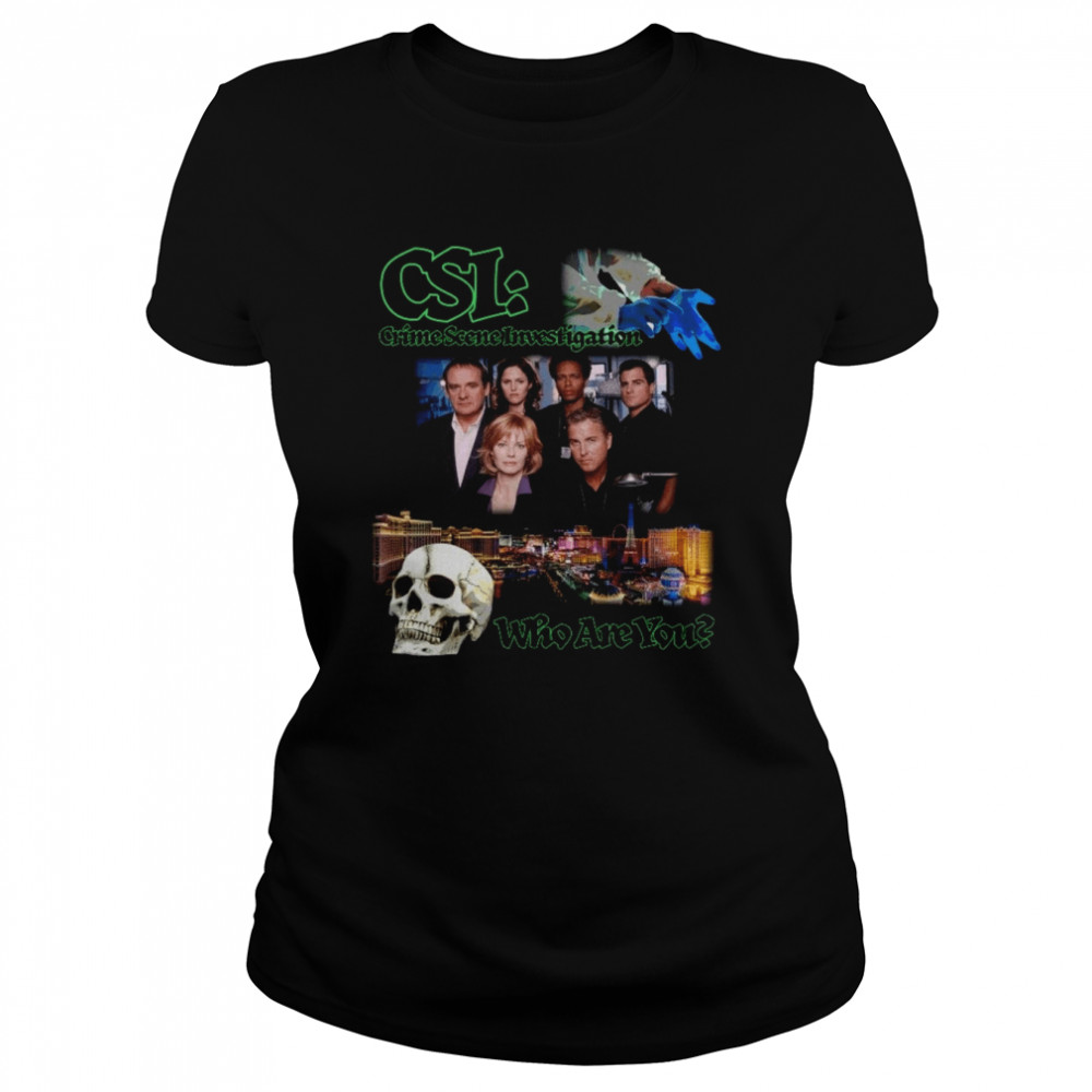 Csi Crime Scene Investigation Retro Styled Las Vegas Shirt Classic Womens T Shirt